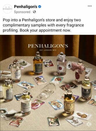 2x Free Penhaligons perfume samples [in store]