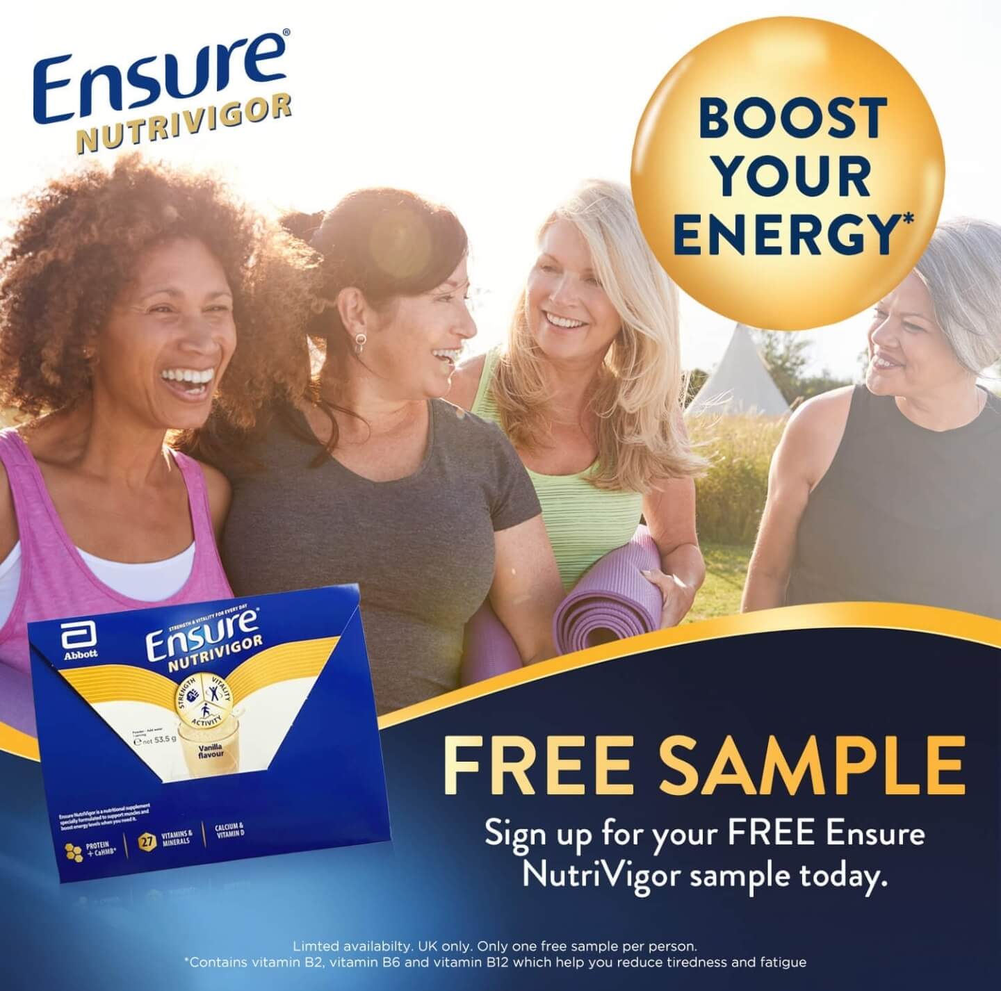 Free Ensure Nutrivigor sample