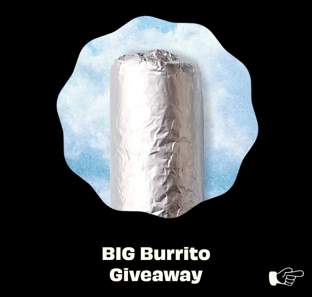 Free Burrito at Tortilla