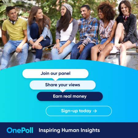 Chance to earn £20 PayPal Cash with OnePoll