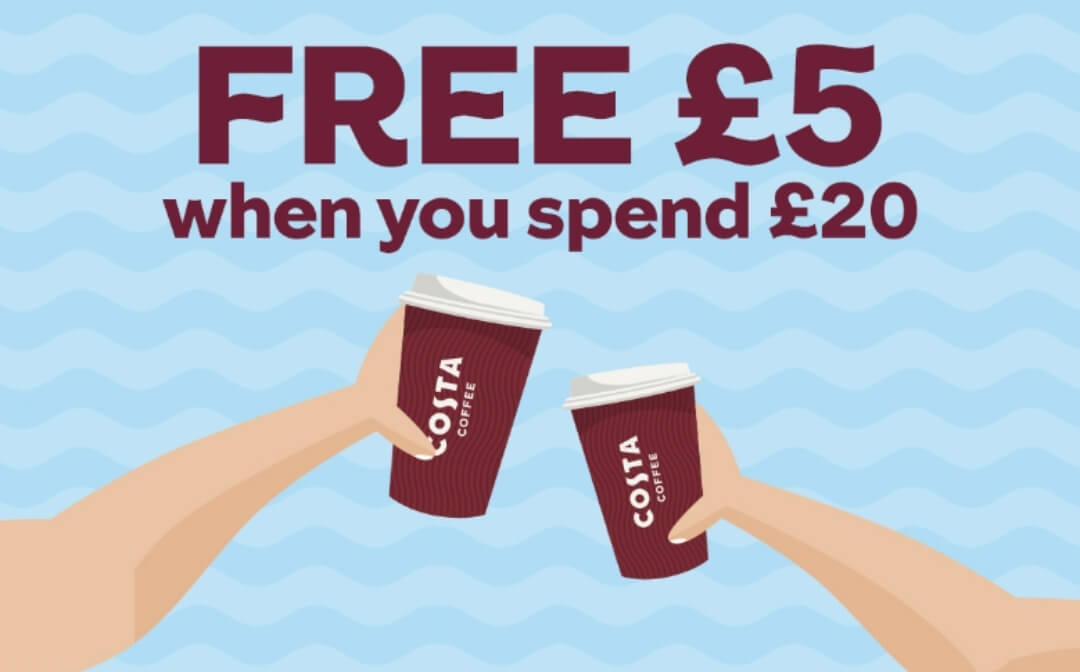 Costa free £5 gift card bonus