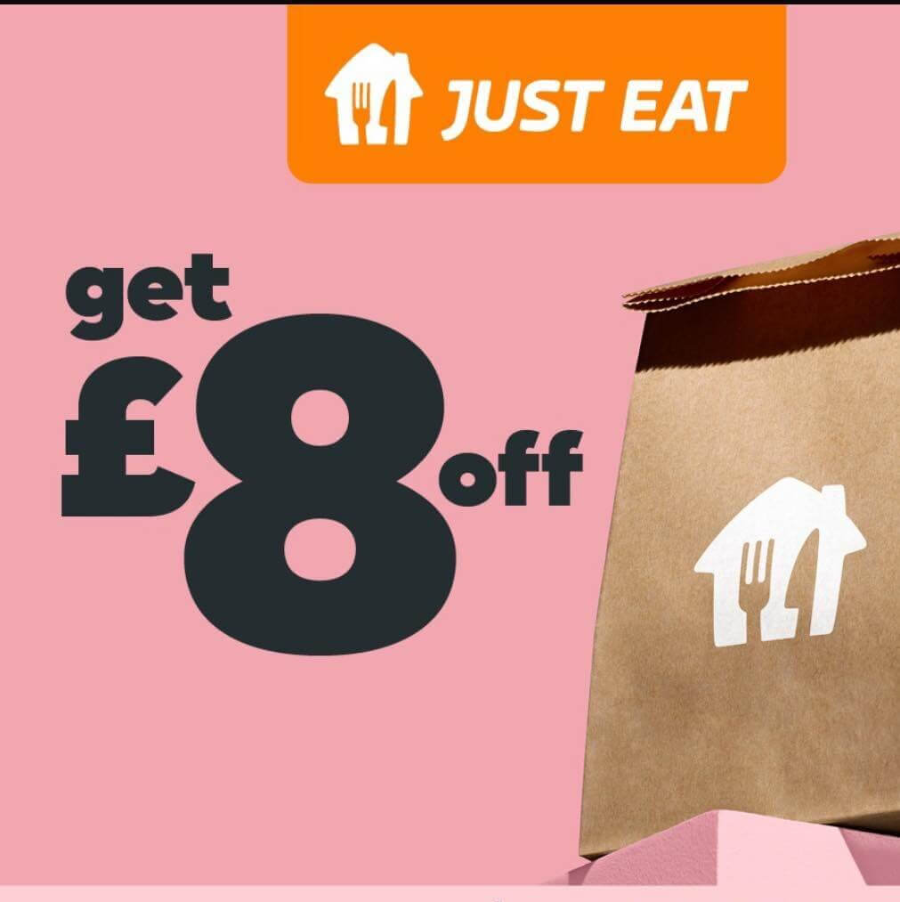 Β£8 off Just Eat discount code