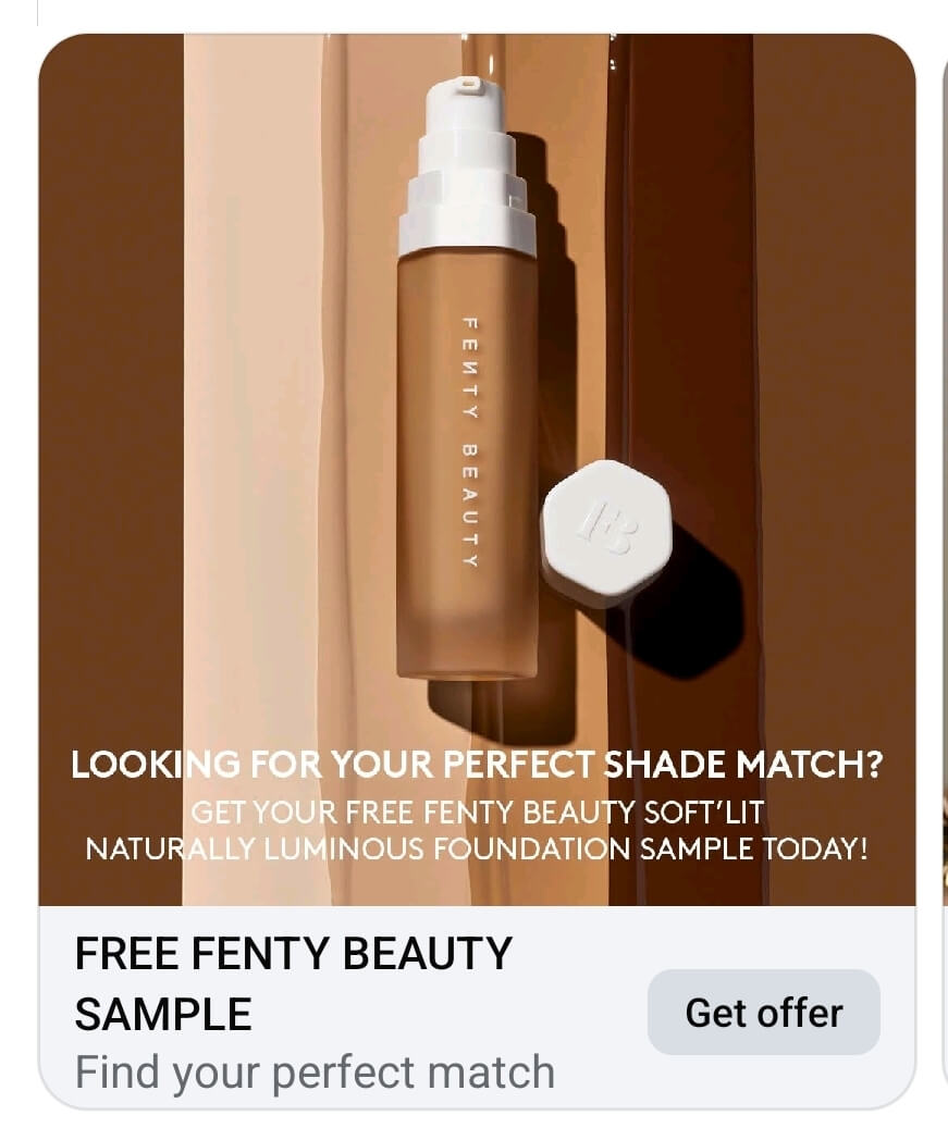 Free Fenty foundation samples
