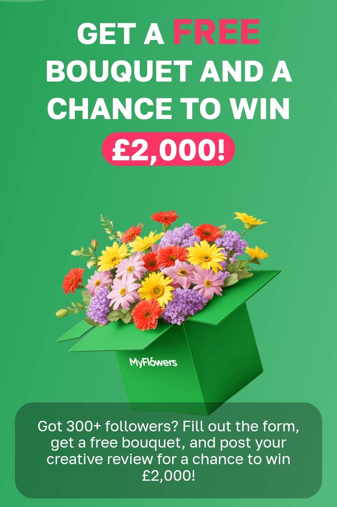 Free flowers from MyFlowers
