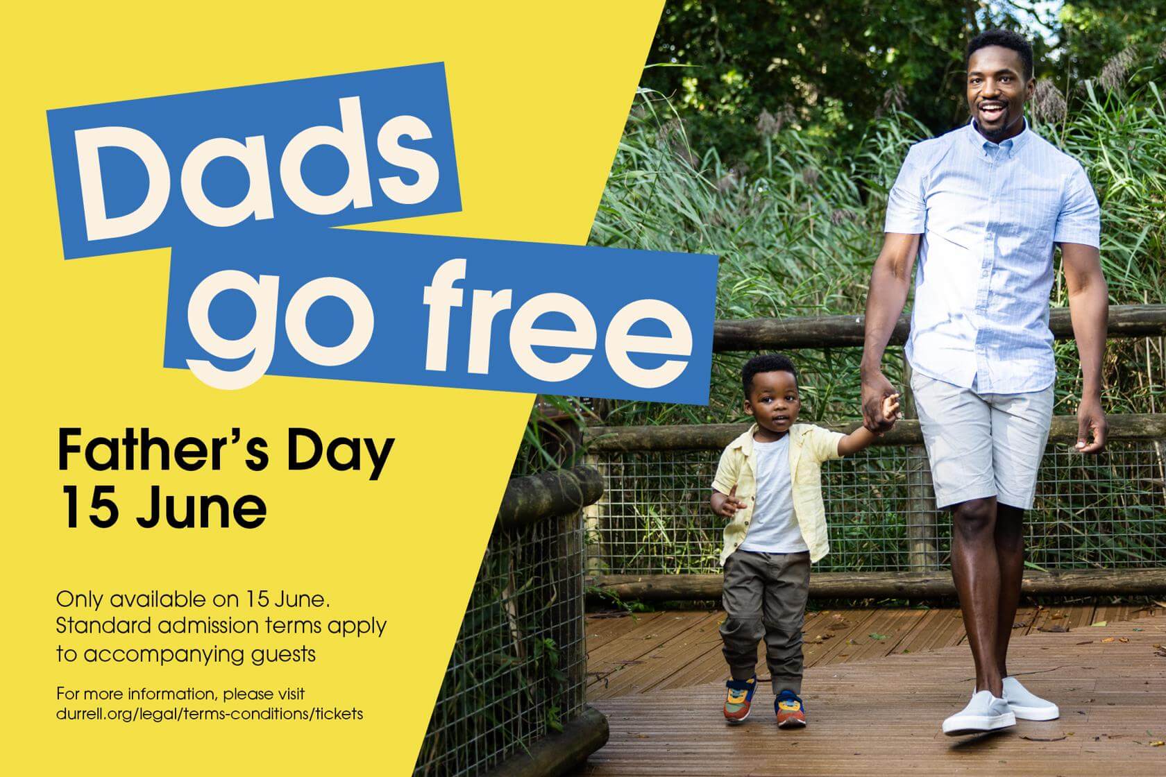 Free entry for dad's jersey zoo