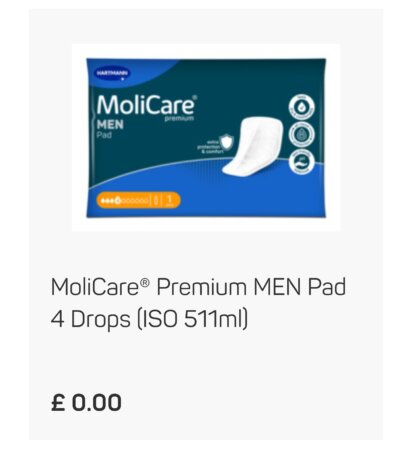 Free incontinence pads samples for men & women (delivered free)