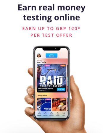 Get paid to test games & apps