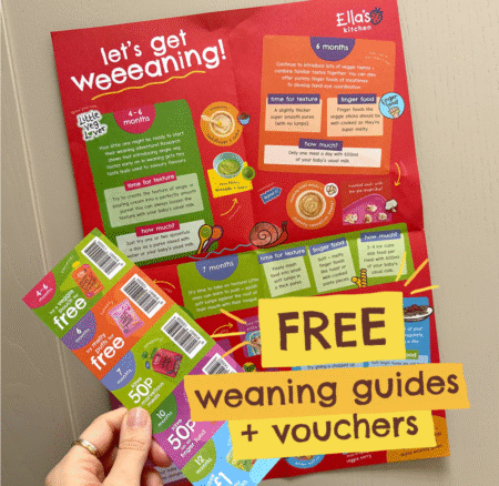 Free weaning chart & vouchers (delivered free)