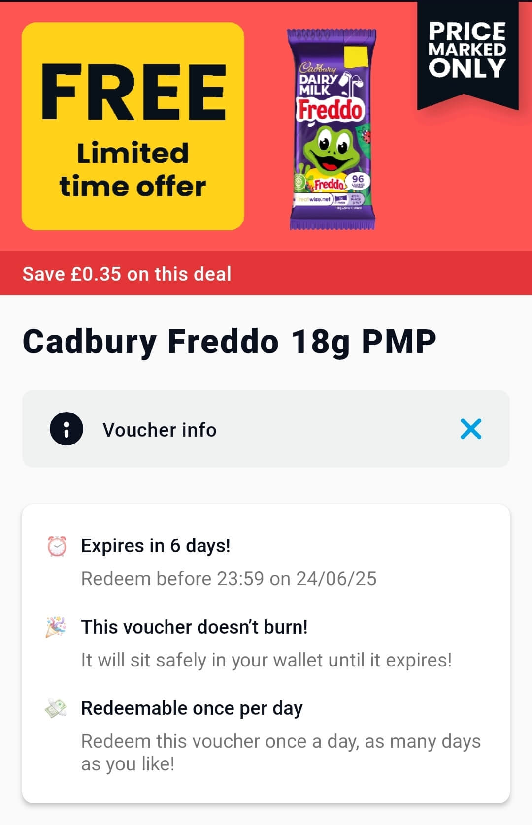 Free Cadbury Freddo