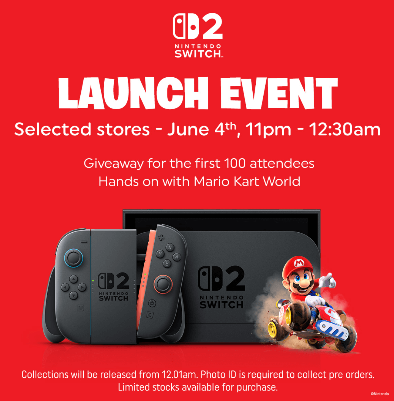 Nintendo Switch 2 Launch Event - free Nintendo Goodie Bags