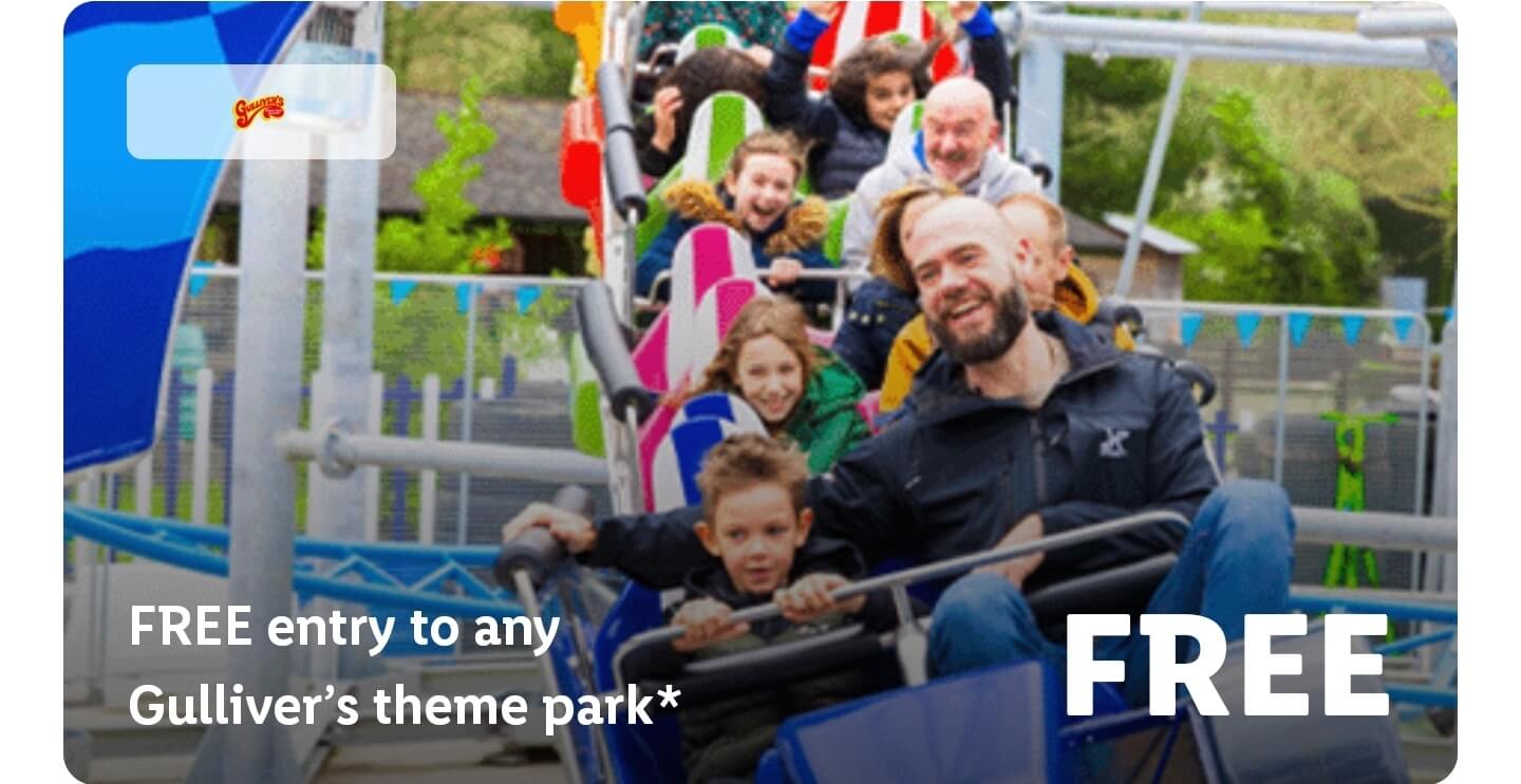 FREE entry to any Gulliver'stheme park