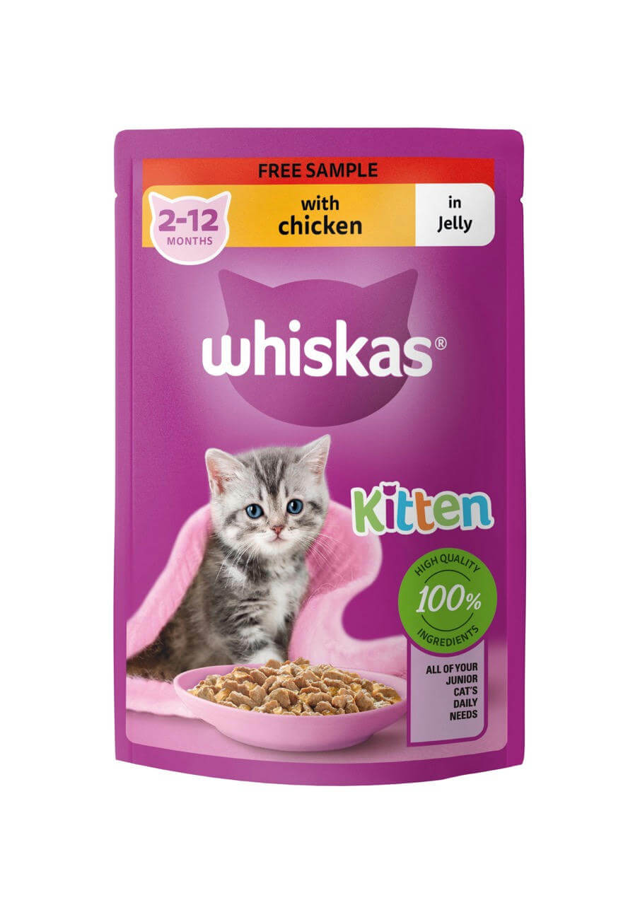 Free Whiskas kitten food samples cats