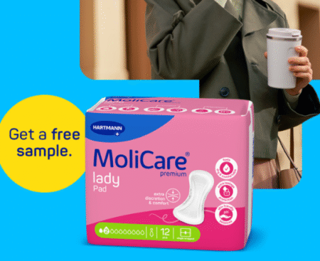 Free Lady pads samples (delivered free) [Molicare]