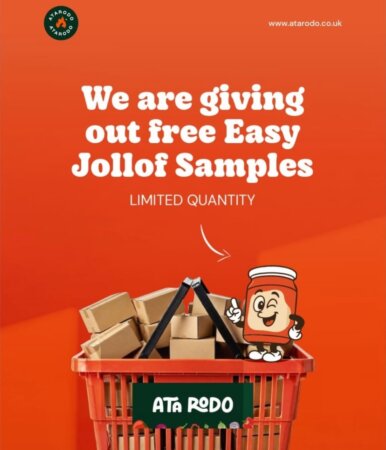 Free Jollof samples (delivered free)
