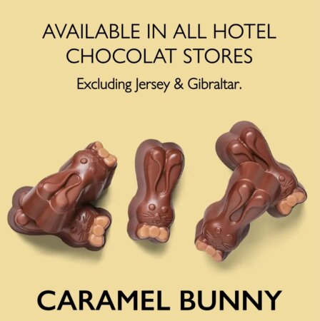Free Caramel Bunny samples [Hotel Chocolat - 7/8 Mar]