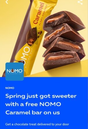 Free Nomo Caramel Bar (50k available) [Priority]