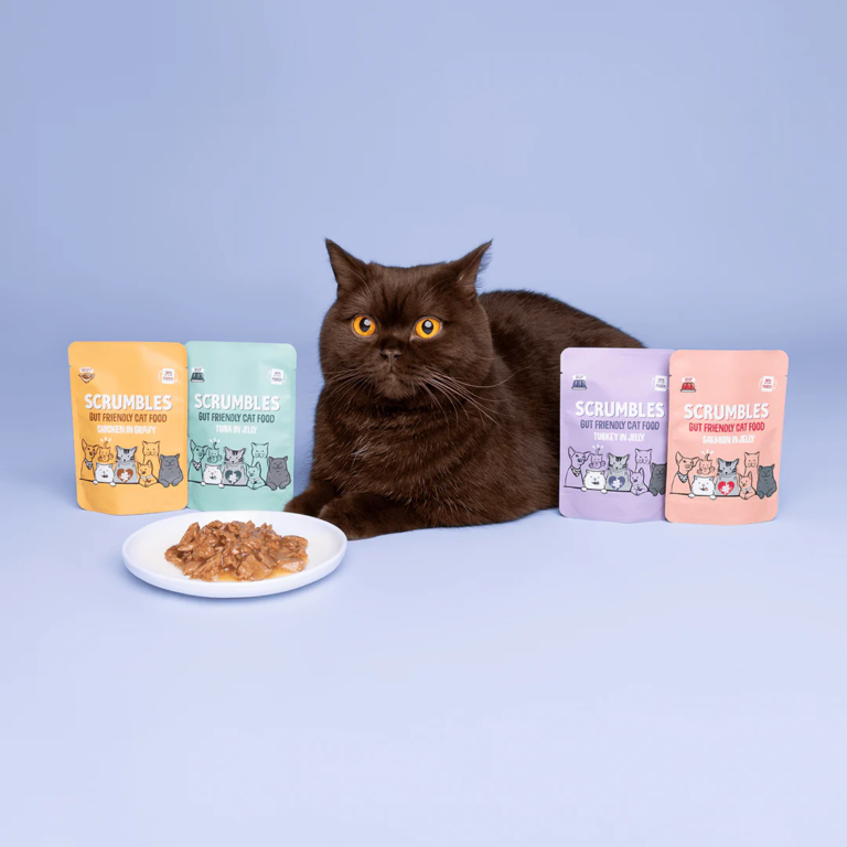 Free Scrumbles cat food samples