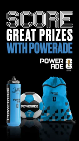 Chance to win Powerade prizes (9000 available)