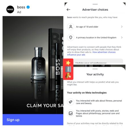 Free Boss aftershave samples [ads]