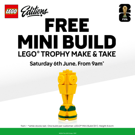 Free LEGO World Cup trophy [Smyths - 6Jun]