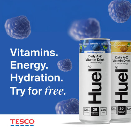 Free can of Huel Daily A-Z Vitamin Energy Drink (1500 available) [Tesco]