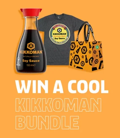 Chance to win Kikkoman T-shirt & bag