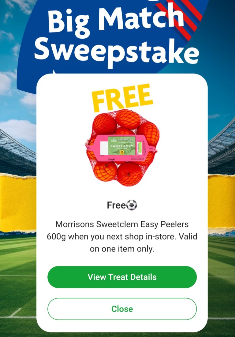 Free treat from Morrisons (voucher)