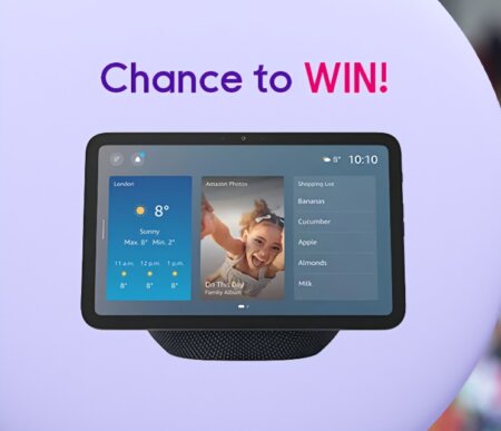 Chance to win (1 of 3) Echo Show 8 [Currys]
