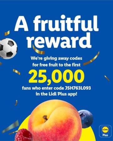 Free fruit (25,000 available) [Lidl - code]