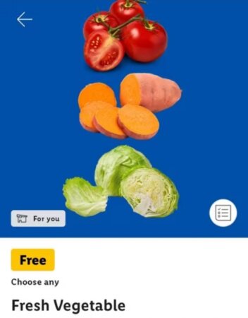 Free veg (25000 available) [Lidl - code]