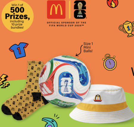 Chance to win (1 of 500) FIFA World Cup Prizes [McDonalds]