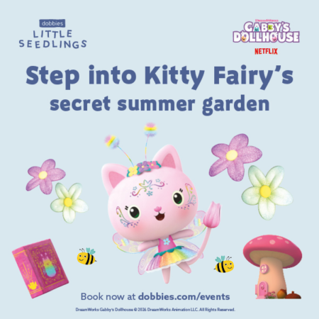 Free Kitty Fairy’s secret summer garden event for kids [Dobbies]