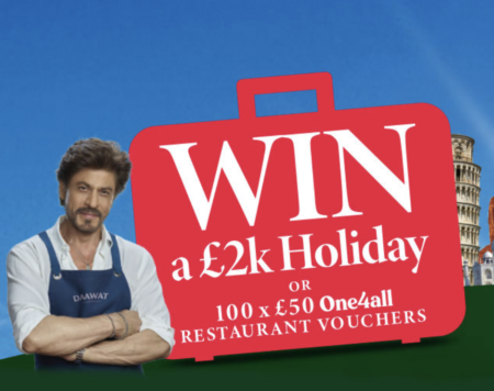 Chance to win £2k / (1 of 100) £50 vouchers