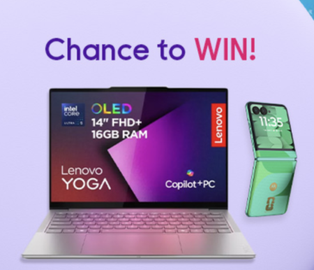 Chance to win Lenovo laptops & merch