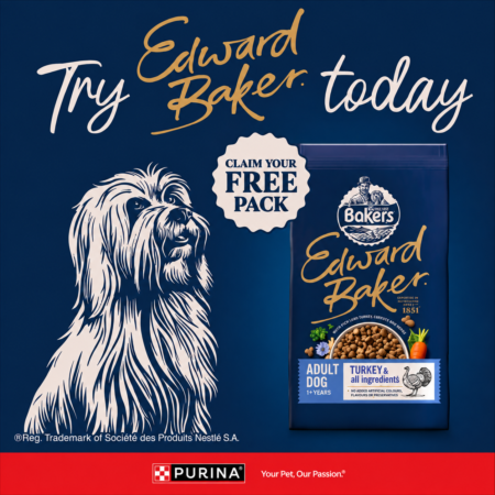 Free 2kg bag Edward Baker Dog Food (2k available) [Tesco - voucher]