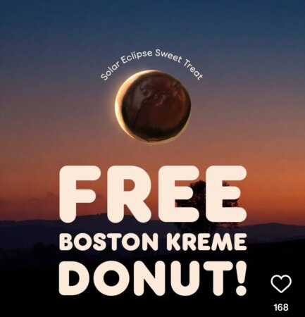 Free Boston Kreme Doughnut [13 Aug]