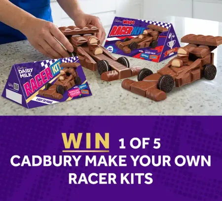 Chance to win a Cadbury Racing Kit