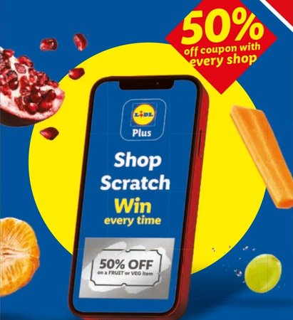 50% off fruit/veg with every shop [Lidl - 10 to 23 Sept]
