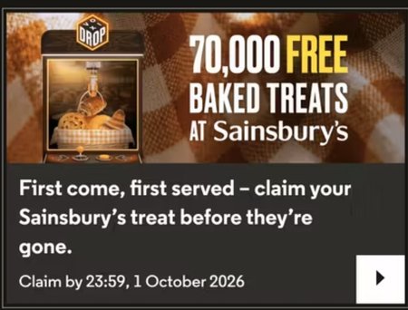 Free £4 Sainsbury's gift card (70k available) [Voxi]
