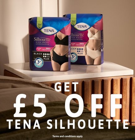 £5 off Tena Silhouette