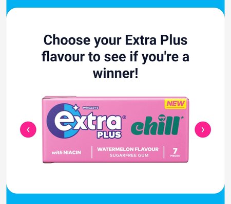 Chance to win (1 of 150) Extra Plus Chill [Asda]