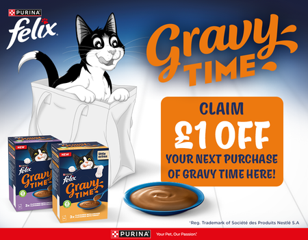 £1 cashback on Felix Gravy Time (20k available)