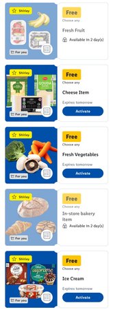 Free ice cream & cheese [Lidl - select stores]