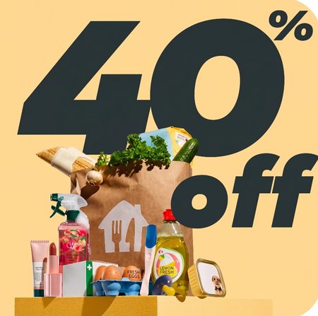 40% off Just Eat grocery orders (40k available) [code]