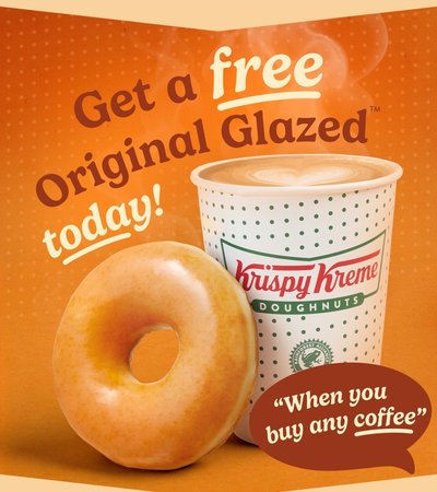 Free OG Doughnut with coffee purchase [Krispy Kreme]