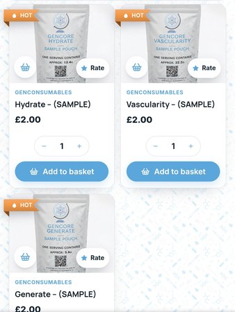 Free wellness samples (delivered free too)