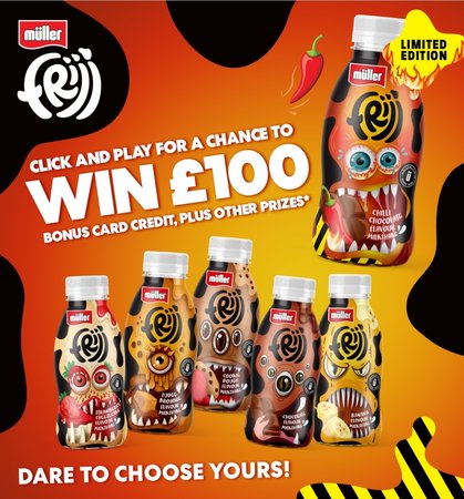 Chance to win 1000's of Müller Frijj prizes