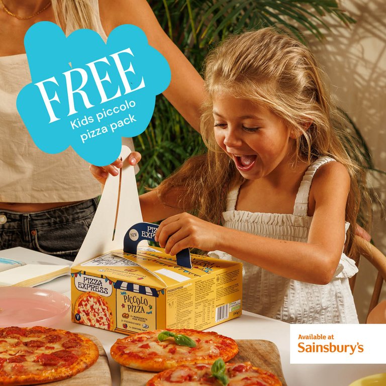 Free PizzaExpress Kids Piccolo Pizza Pack (1000 available)