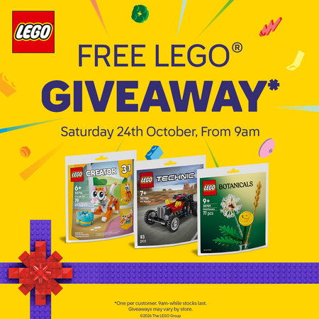 Free LEGO giveaway [Smyths - 24 Oct]