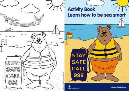 Free beach safety activity book / stickers (delivered free)